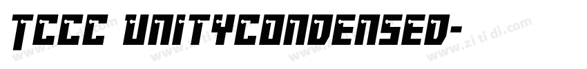 TCCC UnityCondensed字体转换